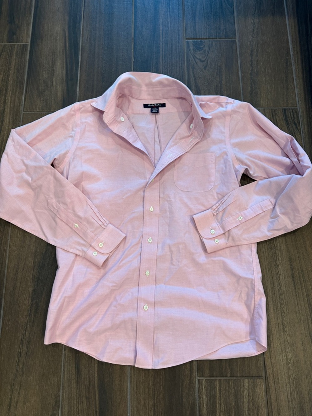 Brooks Brothers Men's Light Pink Button-Down Dress Shirt 20